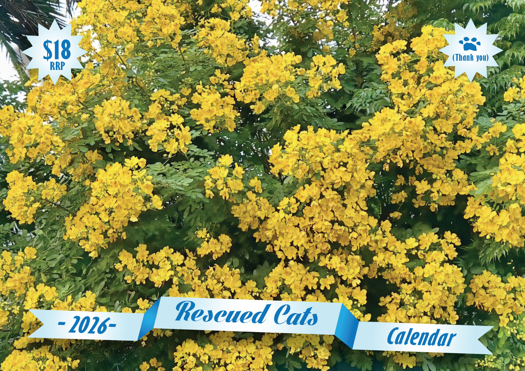 Flower Wall Calendar 2026